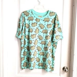 Turquoise Party Pusheen Cat t-shirt